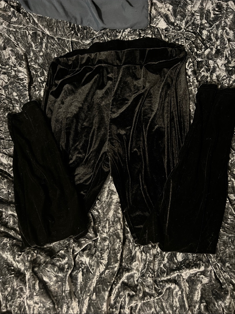 Black Velvet Leggings 2X